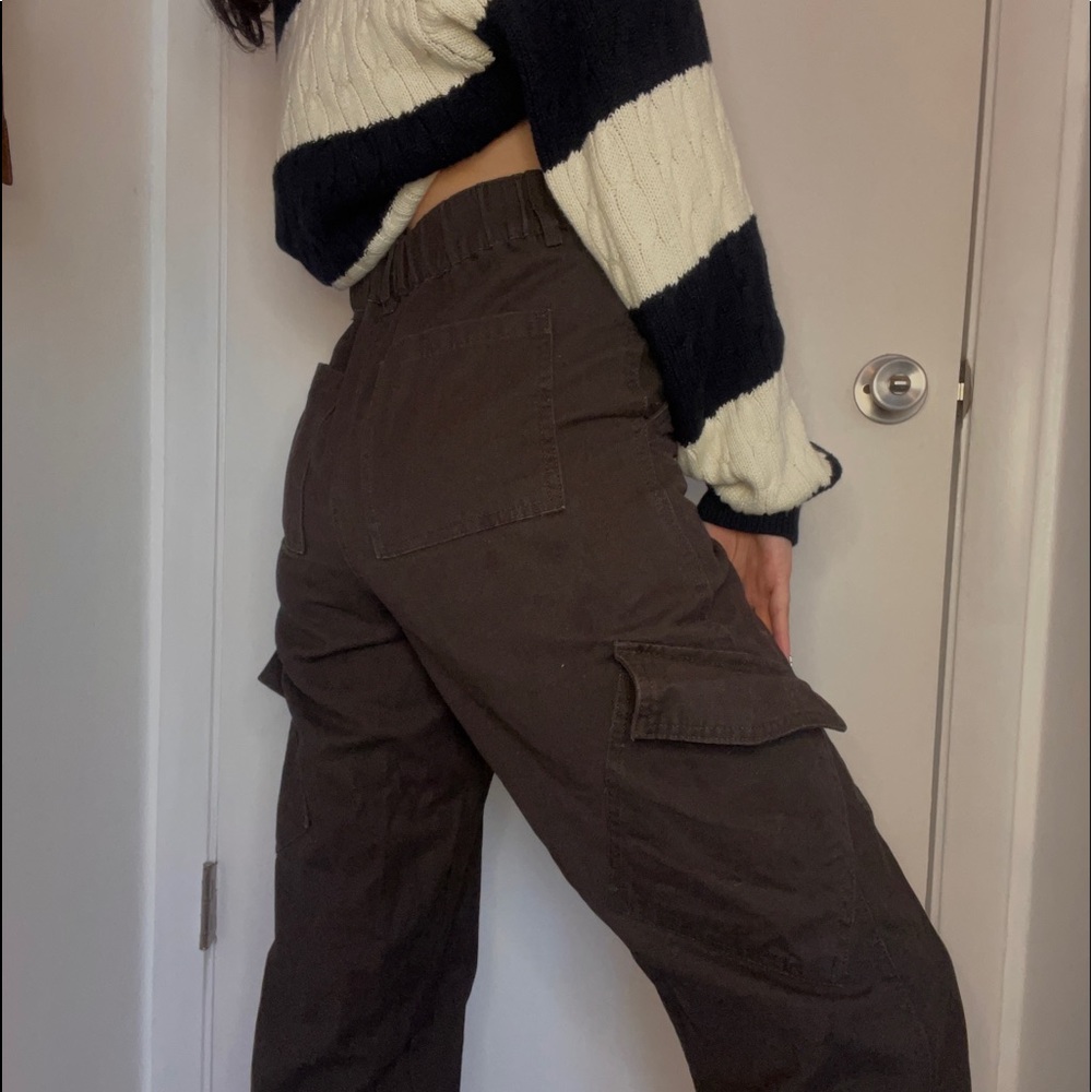 Brown Baggy Cargo Pants